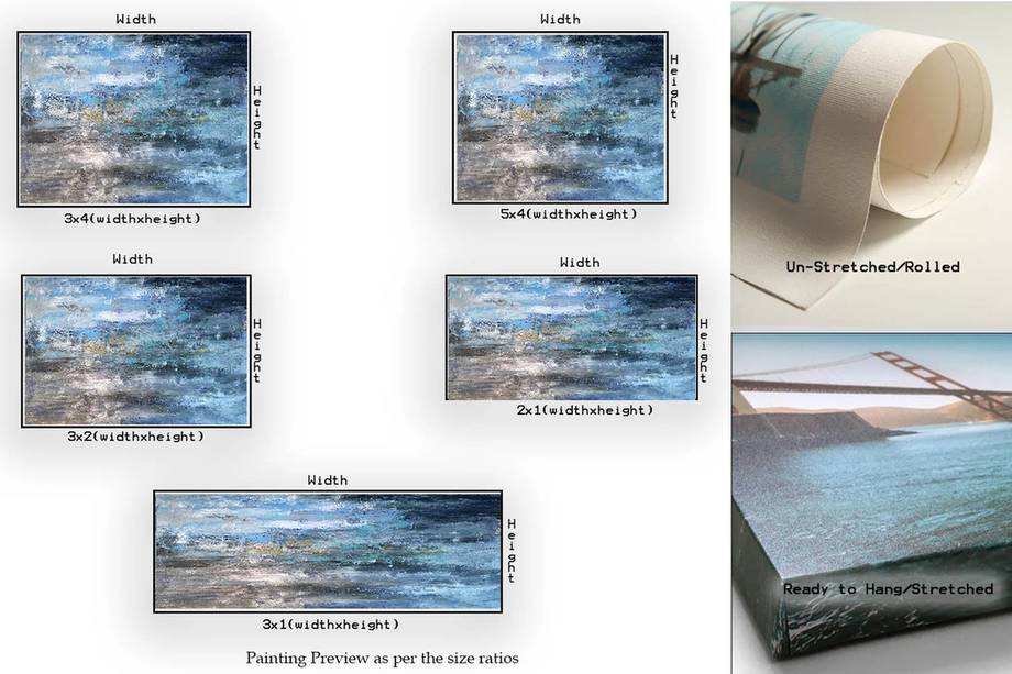 Your Original Hand-painted Contemporary White Hallway Abstract OF1IG